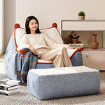 Fauteuil Pouf Chambre Bleu – Le Breeze