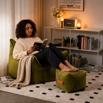 Fauteuil Pouf Salon Vert – Le Veil
