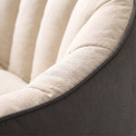 Grand Pouf Canapé Bicolore Beige Gris – Le Bliss