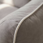 Pouf Canapé 2 Places Gris Clair – Le Nest