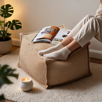 Pouf Carré Marron Salon – Le Form