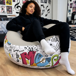 Pouf Chambre À Coucher Gonflable Gris – Le Bulle