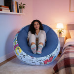 Pouf Chambre Ado Garçon Gonflable Bleu – Le Bulle