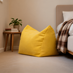 Pouf Chambre Repose-Pieds Jaune – Le Mist