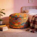 Pouf Rond Baroque Vintage – La Plume