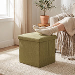 Pouf Coffre Vert Avec Couvercle – Le Fold