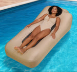 Pouf De Piscine Gonflable Kaki – Le Lagoon