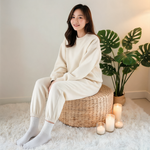 Pouf Extérieur Rotin Rond Plat – Le Wabi