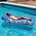 Pouf Flottant Bleu Piscine – Le Lagoon