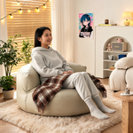 Pouf Géant Chambre Ado Blanc – Le Titan