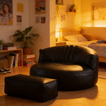 Pouf Géant Chambre Ado Noir avec RP – Le Titan