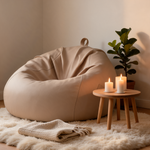 Pouf Poire Beige Grand – Le Burrow