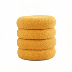 Pouf Pour Coiffeuse Bouclette Jaune – La Luna