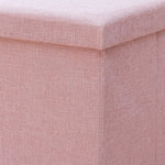 Pouf Rangement Rose Coffre Couvercle – Le Fold