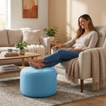 Pouf Repose-Pieds Bleu – Le Step