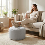 Pouf Repose-Pieds Gris Clair – Le Step