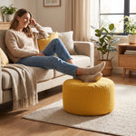 Pouf Repose-Pieds Jaune – Le Step
