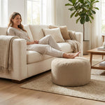 Pouf Repose-Pieds Salon Marron Clair – Le Step