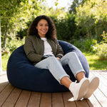 Pouf Rond Gonflable Bleu Extérieur – L'Arc