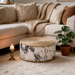 Pouf Tabouret Rotin Modern Farmhouse – Le Zen