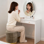 Pouf Velours Marron – Le Vanity