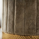 Pouf Velours Marron – Le Vanity