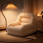 Fauteuil Pouf Adulte Blanc – L'Harmony
