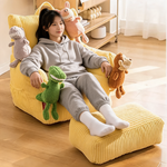 Fauteuil Pouf Chambre Ado Velours Jaune – Le Moss