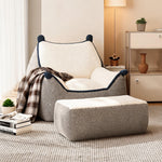 Fauteuil Pouf Chambre Gris – Le Breeze