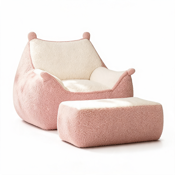 Fauteuil Pouf Chambre Rose – Le Breeze – Studio fond blanc