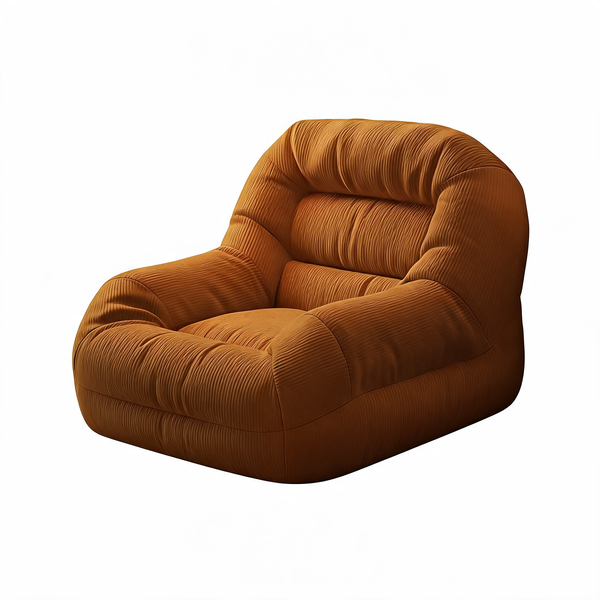 Fauteuil Pouf Salon Marron – L'Harmony – Studio fond blanc