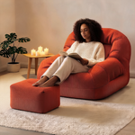 Fauteuil Pouf Terracotta – L'Harmony