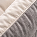 Grand Pouf Canapé Gris Bicolore – L'Alcove