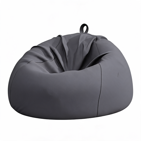 Grand Pouf Gris Foncé Poire – Le Burrow – Studio fond blanc