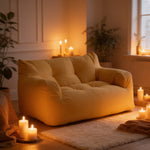 Grand Pouf Jaune Canapé 2 Places – Le Nest