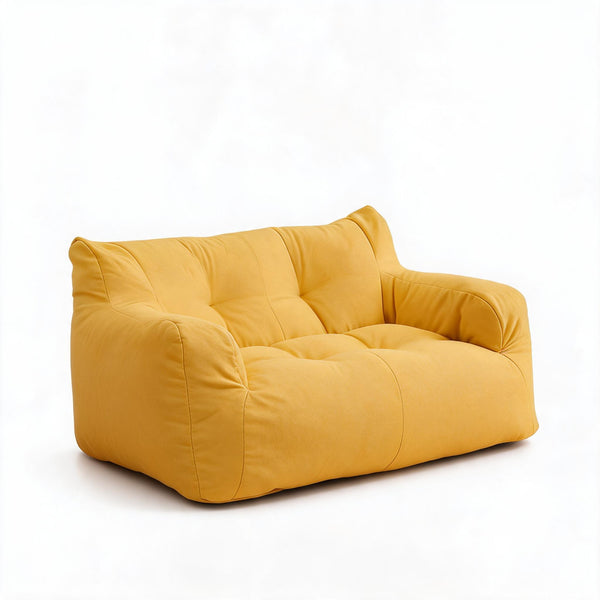 Grand Pouf Jaune Canapé 2 Places – Le Nest – Studio fond blanc