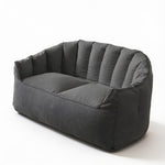Grand Pouf Salon Canapé Gris Foncé – Le Bliss