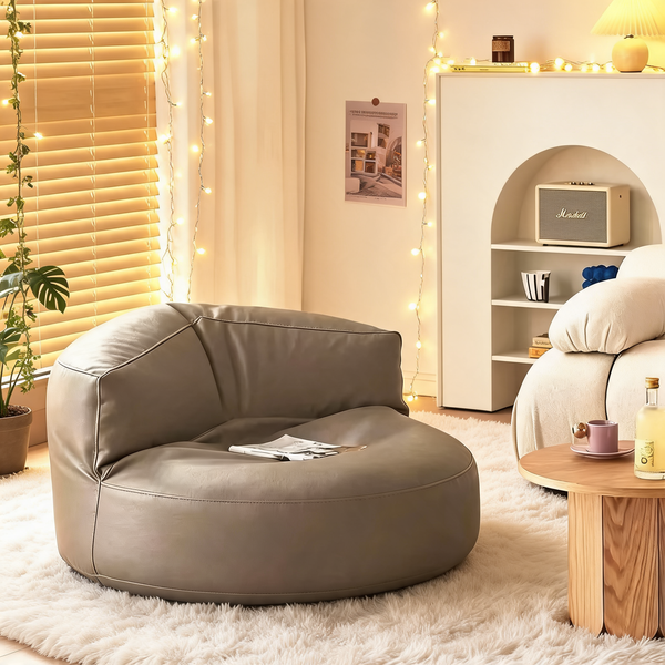 Gros Pouf Chambre Ado Gris Clair – Le Titan – Lifestyle