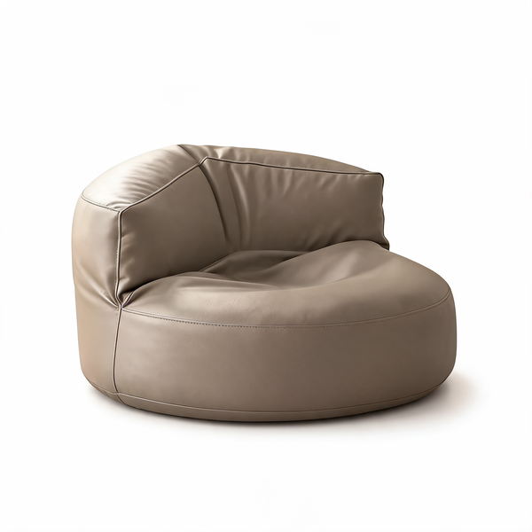 Gros Pouf Chambre Ado Gris Clair – Le Titan – Studio fond blanc