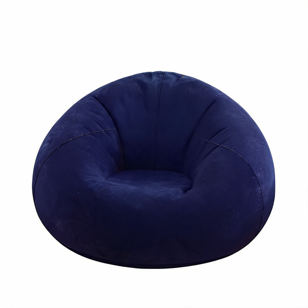 Gros Pouf Chambre Gonflable Bleu Marine – Le Bulle – Studio fond blanc