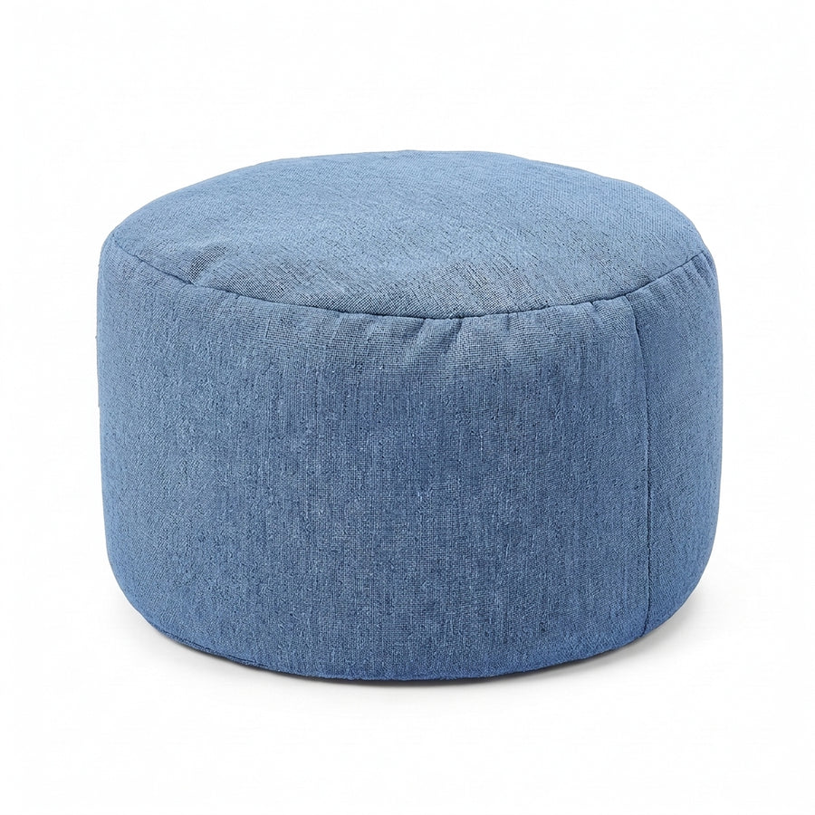 Petit Pouf Repose-Pieds Bleu – Le Step