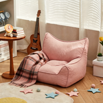 Petit Pouf Rose Poudré Décoratif – Le Glow