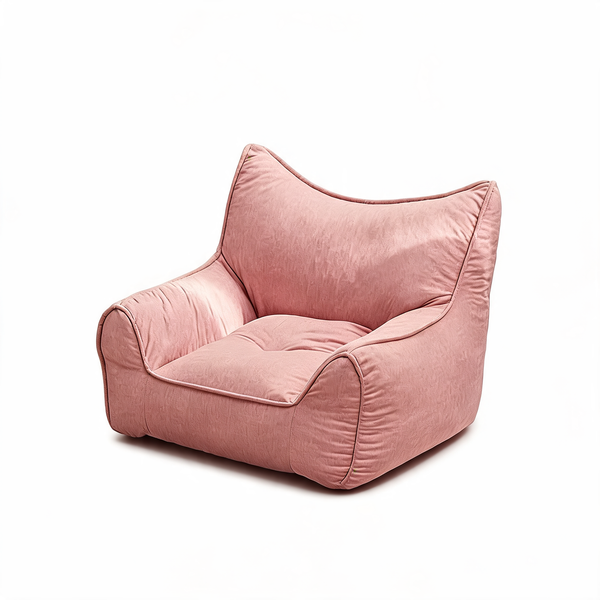Petit Pouf Rose Poudré Décoratif – Le Glow – Studio fond blanc