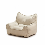 Petit Pouf Salon Blanc Décoratif – Le Glow