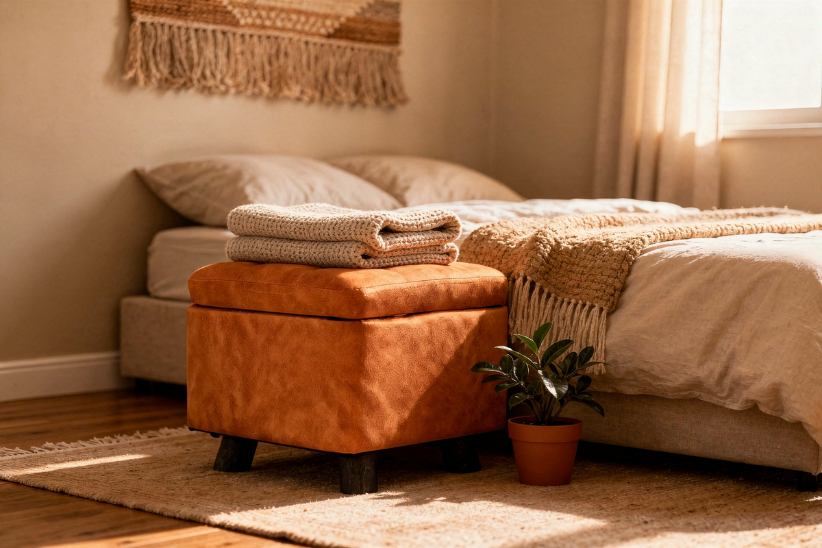 Pouf à rangement - bannière collection mobile