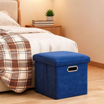 Pouf Bleu Roi Coffre Cube Chambre – Le Cube