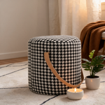Pouf Bouclette Tabouret Bicolore – Le Tabou
