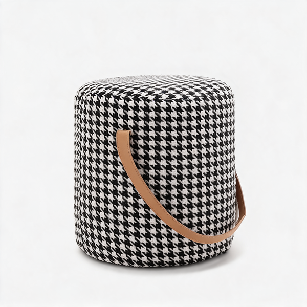 Pouf Bouclette Tabouret Bicolore – Le Tabou – Studio fond blanc