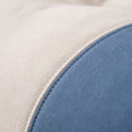 Pouf Canapé 2 Places Blanc/Bleu – Le Nest