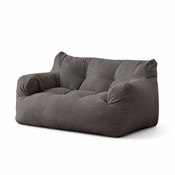 Pouf Canapé Géant Gris Foncé – L'Alcove – Studio fond blanc